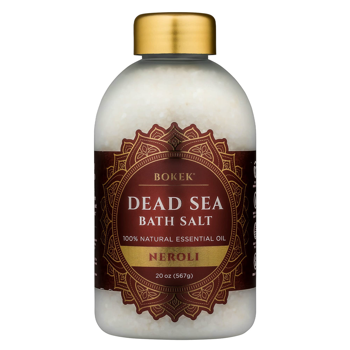 Bokek Dead Sea Salt Bath Soak with Neroli - 21 Ounces - Cozy Farm 