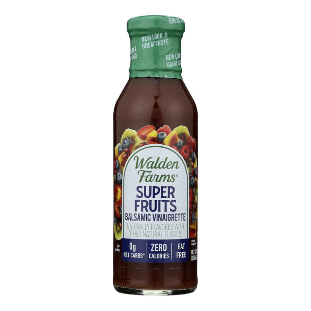 Walden Farms Calorie Free Super Fruits Balsamic Vinaigrette  - Case Of 6 - 12 Fz