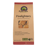 If You Care - Wood Firelighters, 72 Count (Case of 12) - Natural Fire Starters