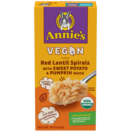 Annie's Homegrown - Mac & Cheese Real Lentil Sweet Potato (Pack of 8 5.5 Oz) - Cozy Farm 