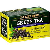 Bigelow Tea - Green Elderberry+VitC (Pack of 6-18 Bags) - Cozy Farm 