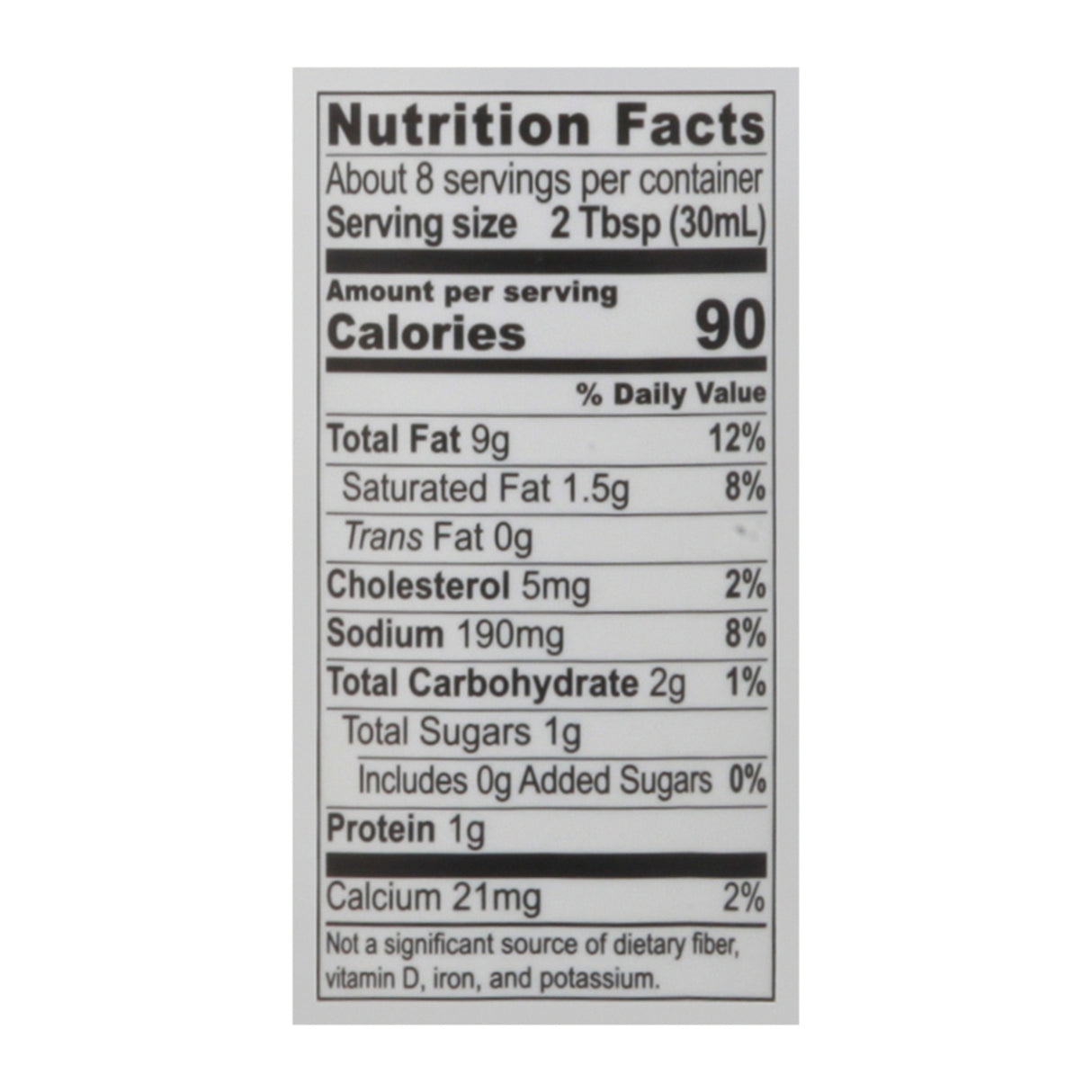 Chosen Foods - Drsng/mrnd Chptl Ranch - Case Of 6-8 Fz - Cozy Farm 