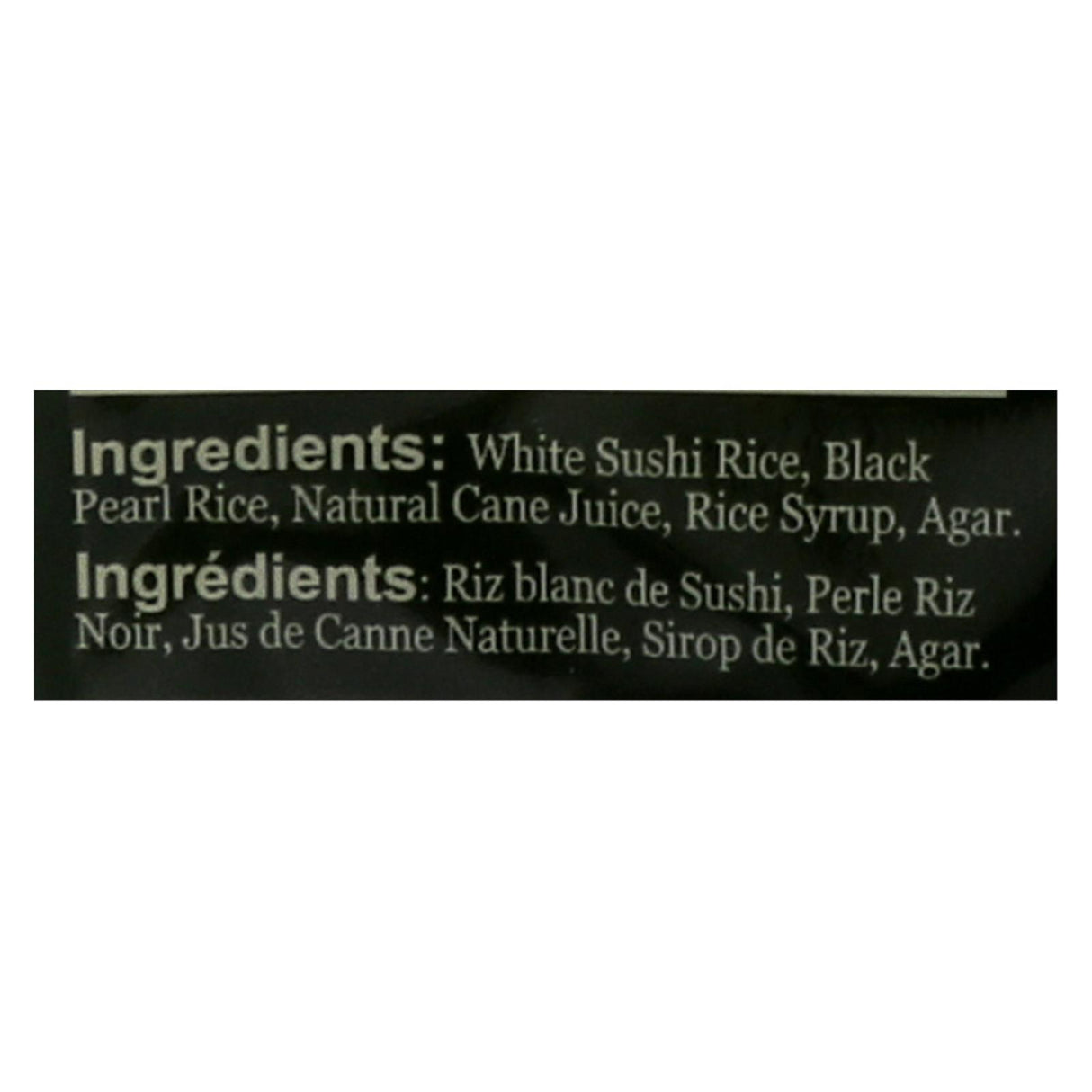 J1 Black Pearl Crunch Rice Roll - Case Of 12 - 3.5 Oz - Cozy Farm 