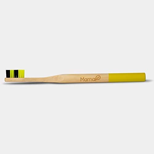 Mama P - Bamboo Toothbrush Adult Yellow Soft (Pack of 6-1 Count) - Cozy Farm 