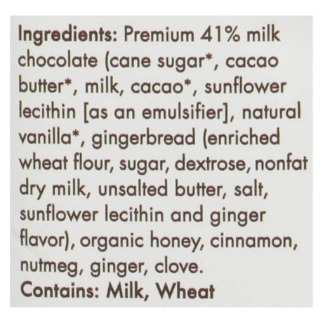 Chuao Chocolatier Crispy Honey Gingerbread Bits Wrapped In Milk Chocolate - Case Of 12 - 2.8 Oz - Cozy Farm 