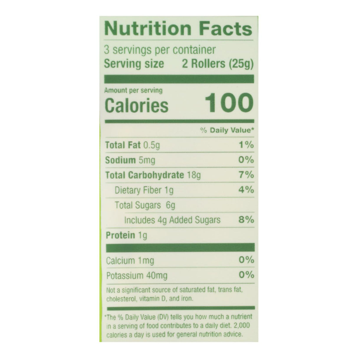 Crunchy Rollers - Roll Brown Rice - Case Of 8 - 2.6 Oz - Cozy Farm 