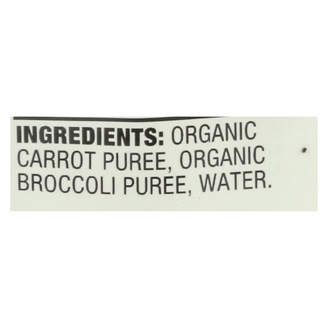 Earth's Best Organic Carrots And Broccoli Baby Food Puree - Stage 2 - Case Of 12 - 3.5 Oz. - Cozy Farm 