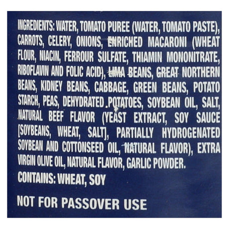 Streit's Minestrone Soup  - Case Of 12 - 15 Oz - Cozy Farm 