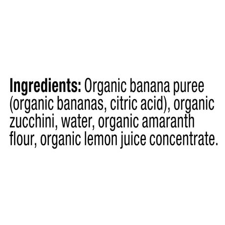 Plum Organics Baby Food - Organic - Zucchini Banana And Amaranth - Stage 2 - 6 Months And Up - 3.5 Oz - Case Of 6 - Cozy Farm 