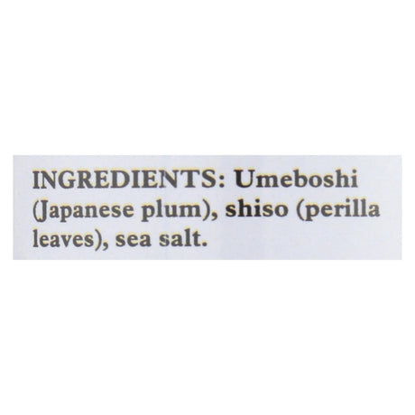 Emperor's Kitchen Umeboshi Plum Paste  - Case Of 12 - 6 Oz - Cozy Farm 