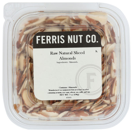 Ferris Nut Co. - Natural Sliced Almonds, 12 oz (Pack of 12) - Baking and Snacking