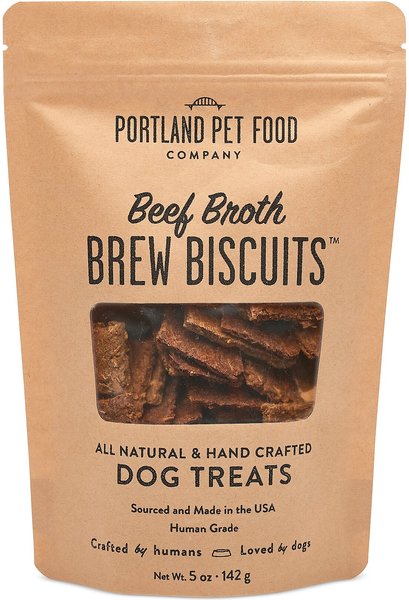 Portland Pet Food Company - Beef Broth Dog Treats, 5 oz (Pack of 6) - Dairy & Yeast Free