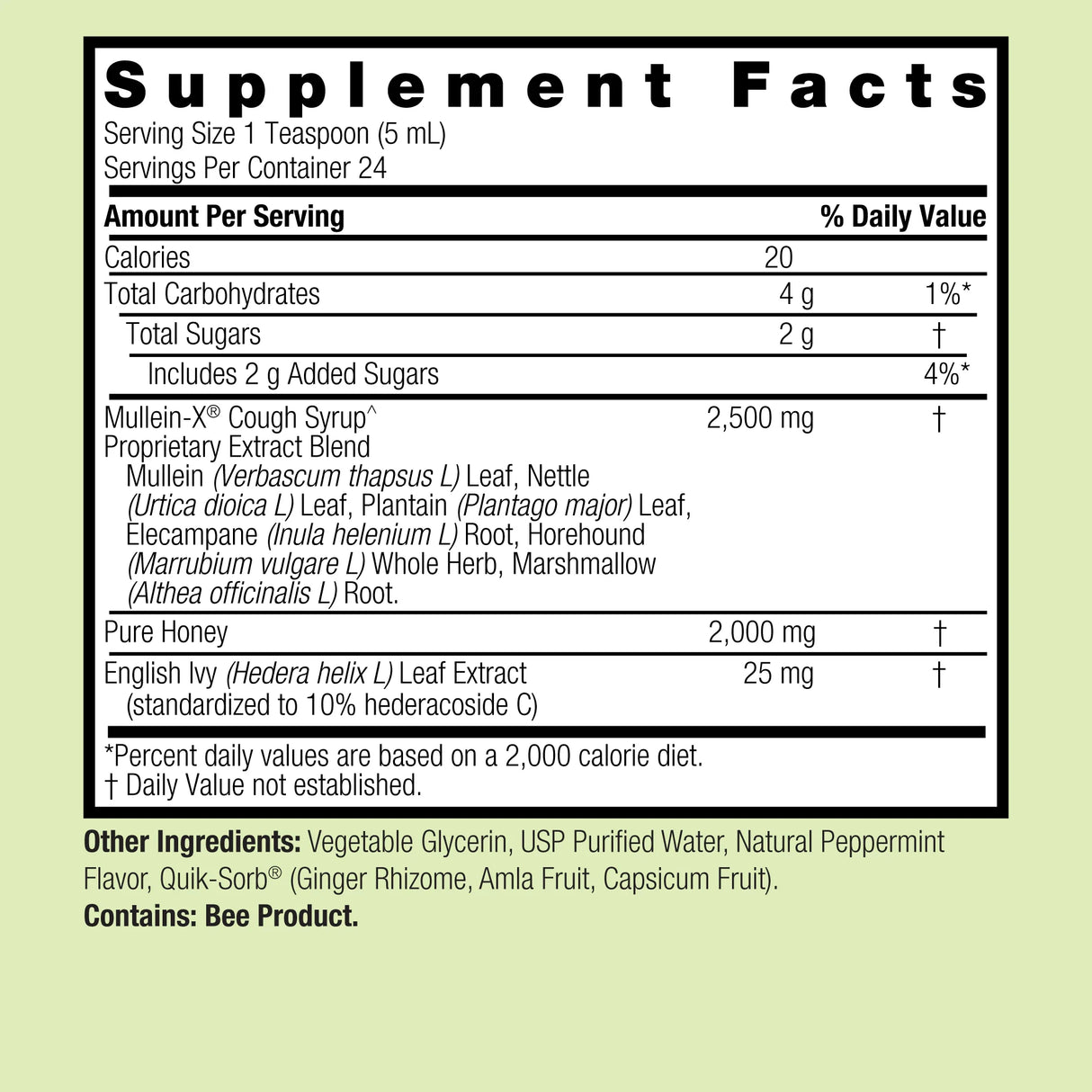 Nature's Answer Mullein-X Multi-System Cough Syrup, 4 fl oz