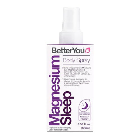 Betteryou - Magnesium Sleep Body Spray, 3.38 fl oz - Natural Sleep Aid
