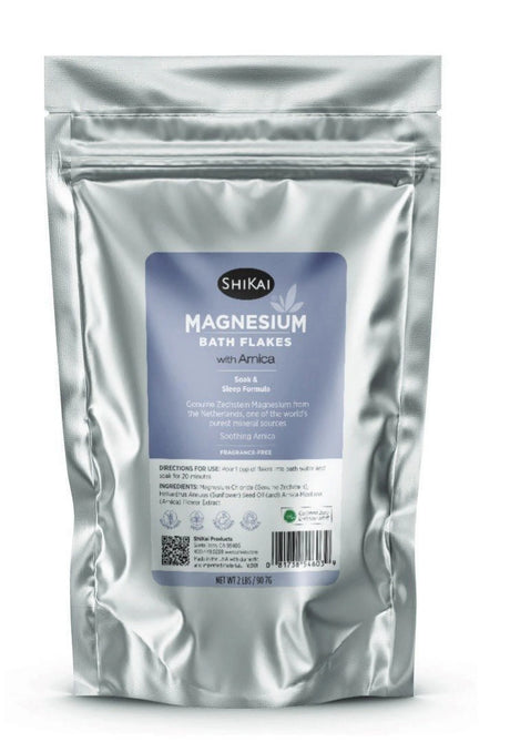 Shikai Products - Magnesium Arnica Bath Flakes, 2 lb - Muscle Soak and Relax