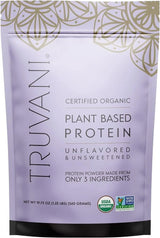 Truvani - Organic Plant Protein Powder, 19.75 oz - Unflavored Protein Source