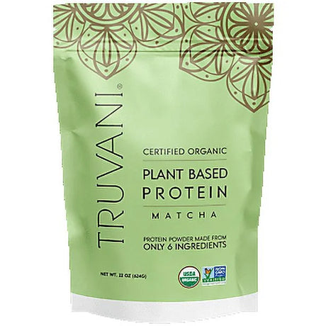 Truvani - Organic Matcha Protein Powder, 22 oz (Pack of 1) - Plant Based Protein