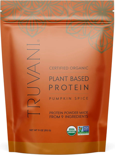Truvani - Organic Pumpkin Spice Protein Powder, 11 oz - Dairy & Gluten-Free