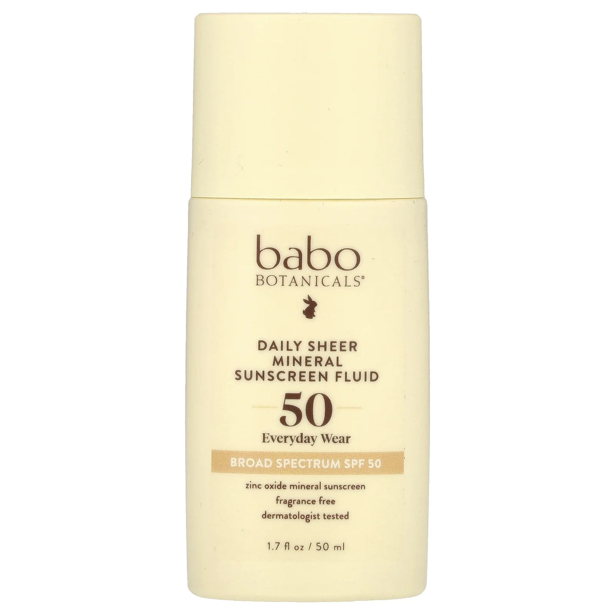 Babo Botanicals - Sheer Sunscreen SPF 50, 1.7 fl oz - Gentle Sun Protection