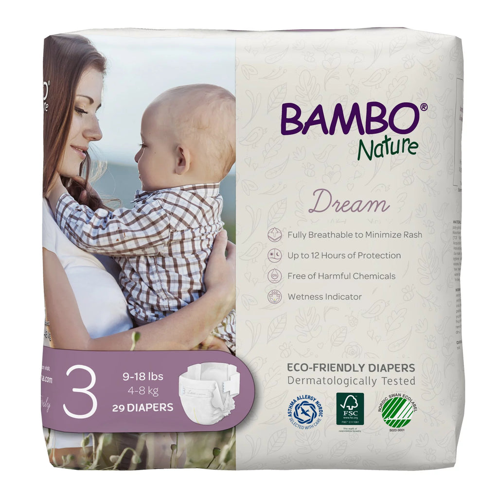 Bambo Nature - Diapers Size 3 (Pack of 6-29 Ct) - Cozy Farm 