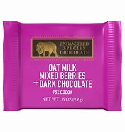 Bars  Endangered Species Chocolate - Dark Chocolate Oatmilk Mixed Berry (Pack of 250) 0.35 Oz Bars - Cozy Farm 