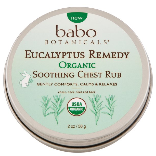 Babo Botanicals Eucalypts Chest Rub (Pack of 6 - 2 oz Tubs) - Cozy Farm 