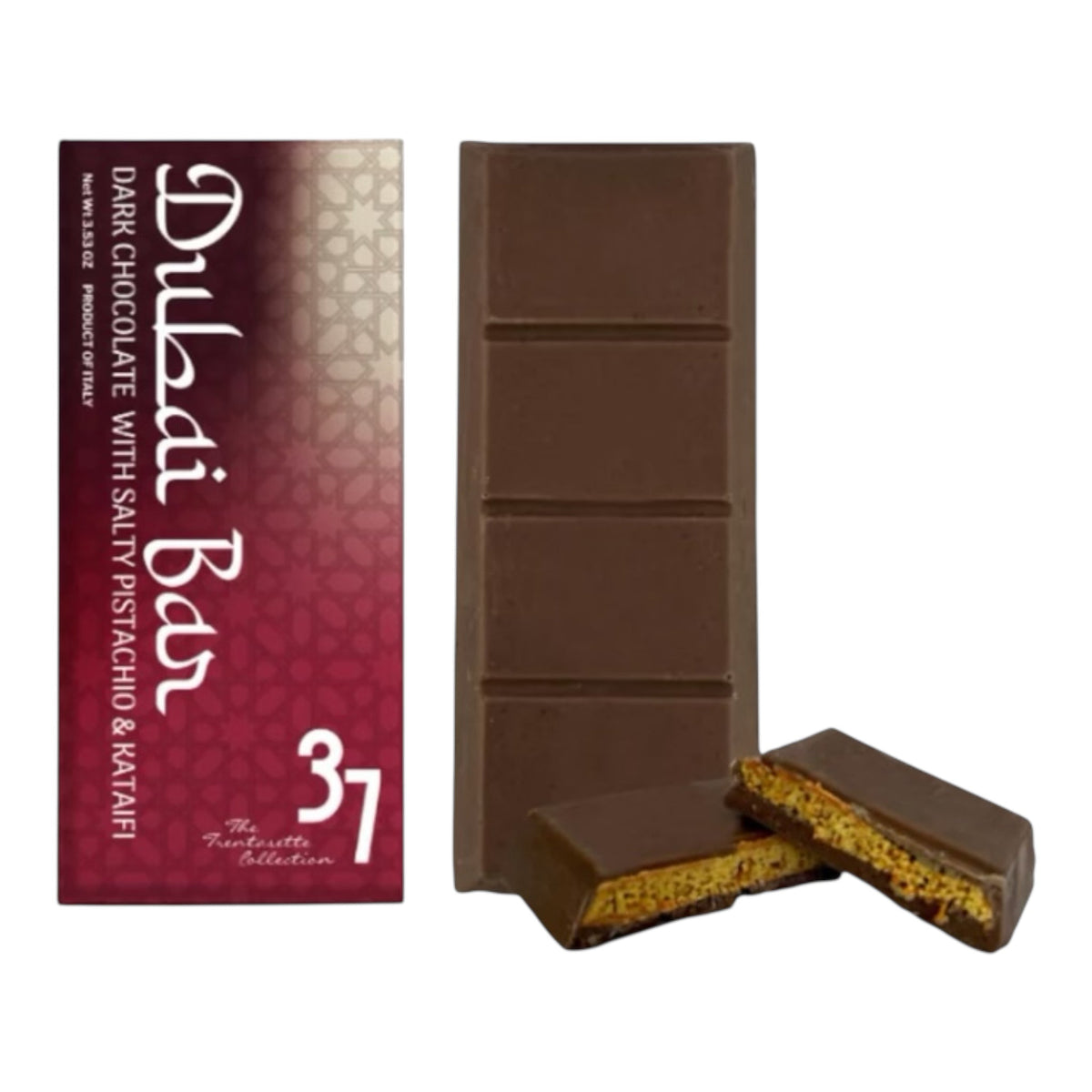 Trentasette Dubai Bar with Dark Chocolate, 100g