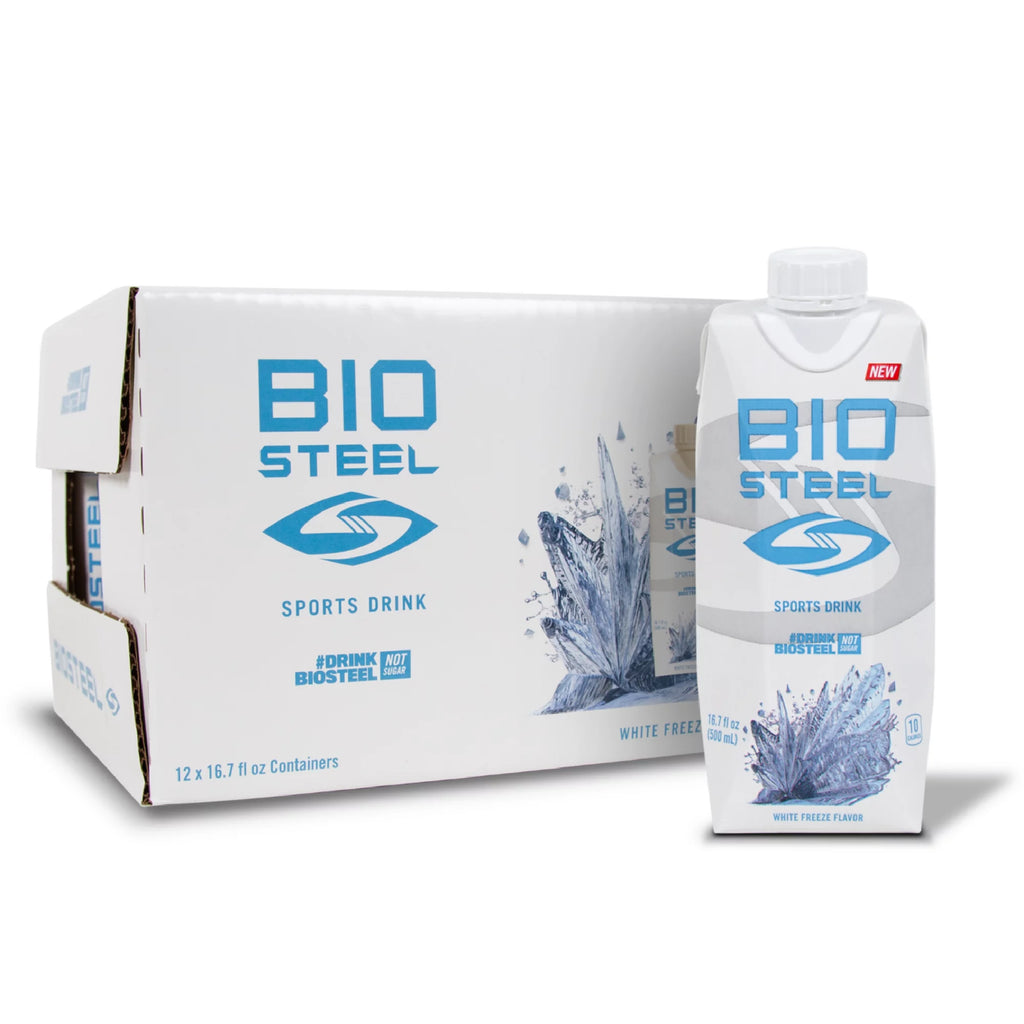 Biosteel Sports Drink White Freeze - Case of 12 - 16.7 fl. oz. - Cozy Farm 