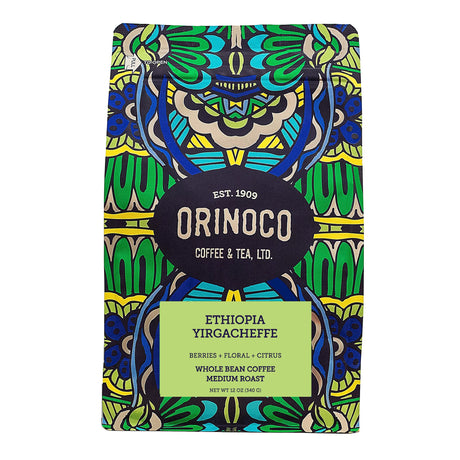 Orinoco Ethiopian Yirga Whole Bean Coffee - Aromatic & Smooth - 12 Oz Pack - Cozy Farm 