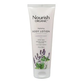 Nourish Organic - Lavender Mint Body Lotion, 8 oz - Shea Butter Moisturizer