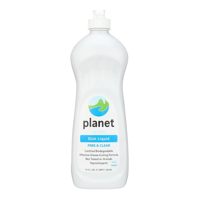 Planet Dishwashing Liquid - Ultra Fresh & Clean - 19 fl oz (Pack of 12) | Eco-Friendly & Biodegradable