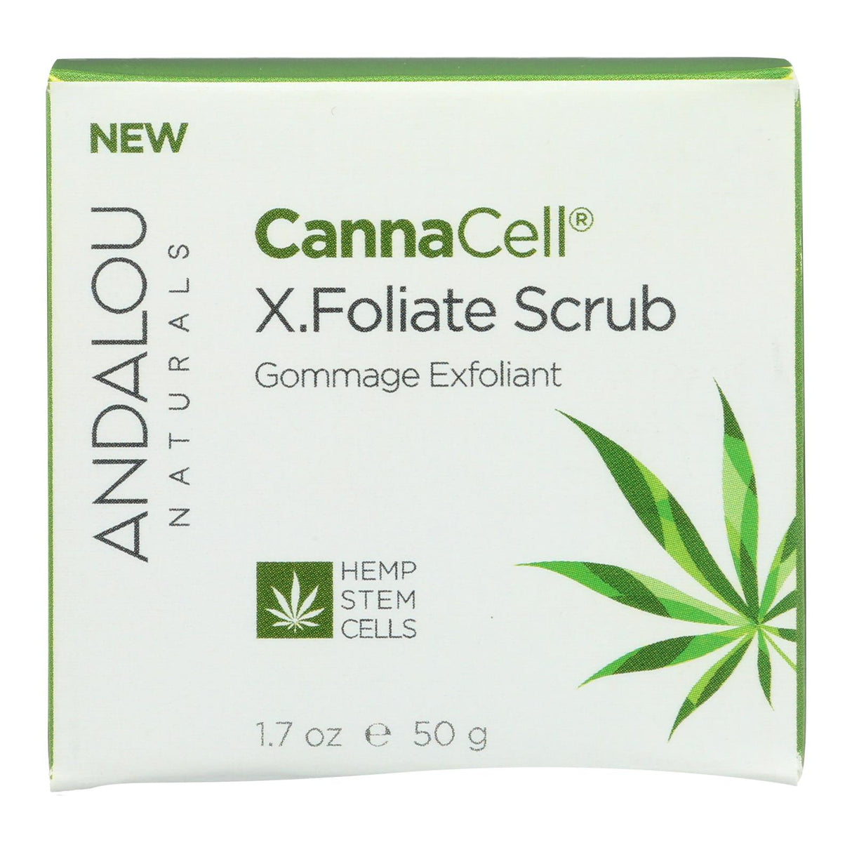 Andalou Naturals Cannacell Detoxifying X.foliate Scrub - 1.7 Oz - Cozy Farm 