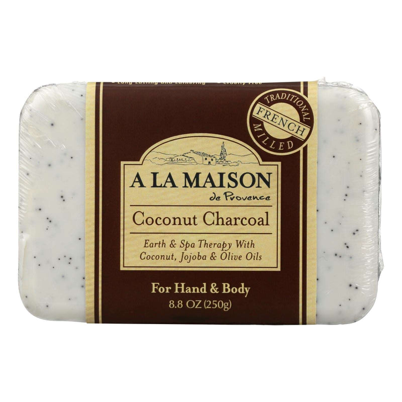 A La Maison Coconut Charcoal Detoxifying Bar Soap (Pack of 8.8 Oz.) - Cozy Farm 