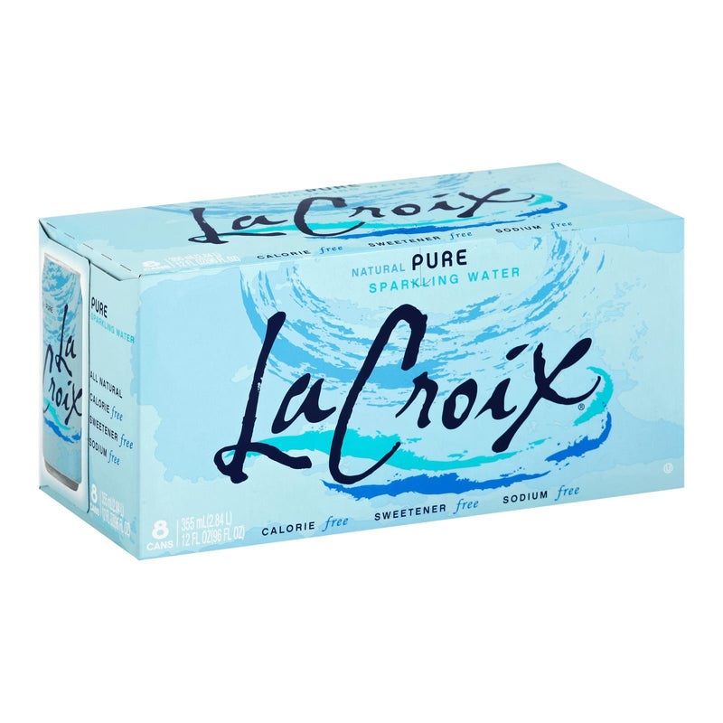 Lacroix Pure Sparkling Water - 12 Fl Oz. Case of 3 - Cozy Farm 