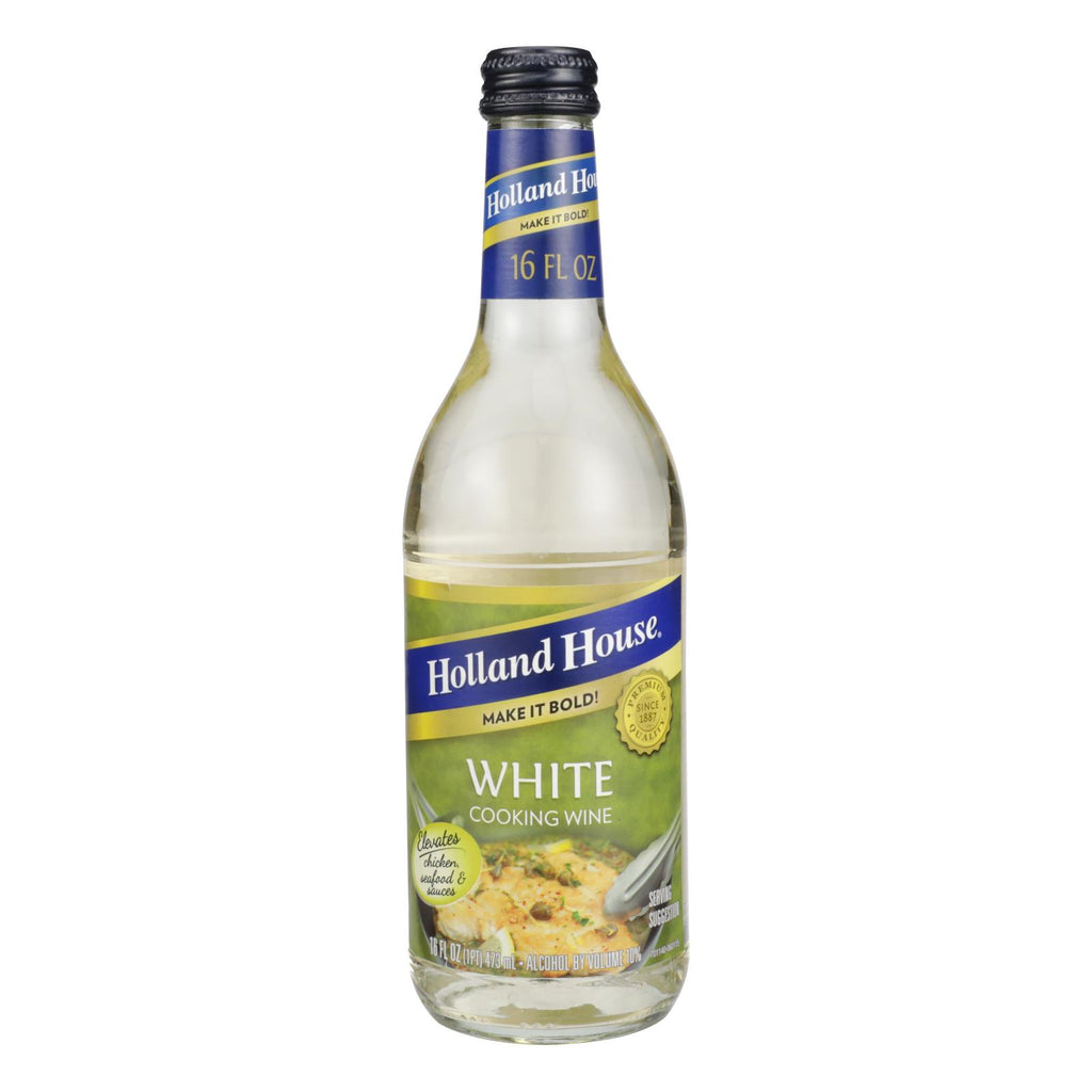 Holland House Holland House White Cooking Wine - White - Case Of 12 - 16 Fl Oz. - Cozy Farm 