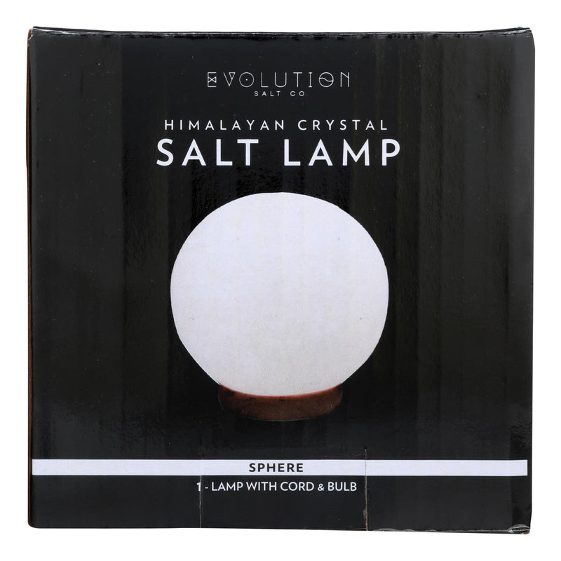 Evolution Salt - Salt Lamp Sphere White - 6 Lb - Cozy Farm 