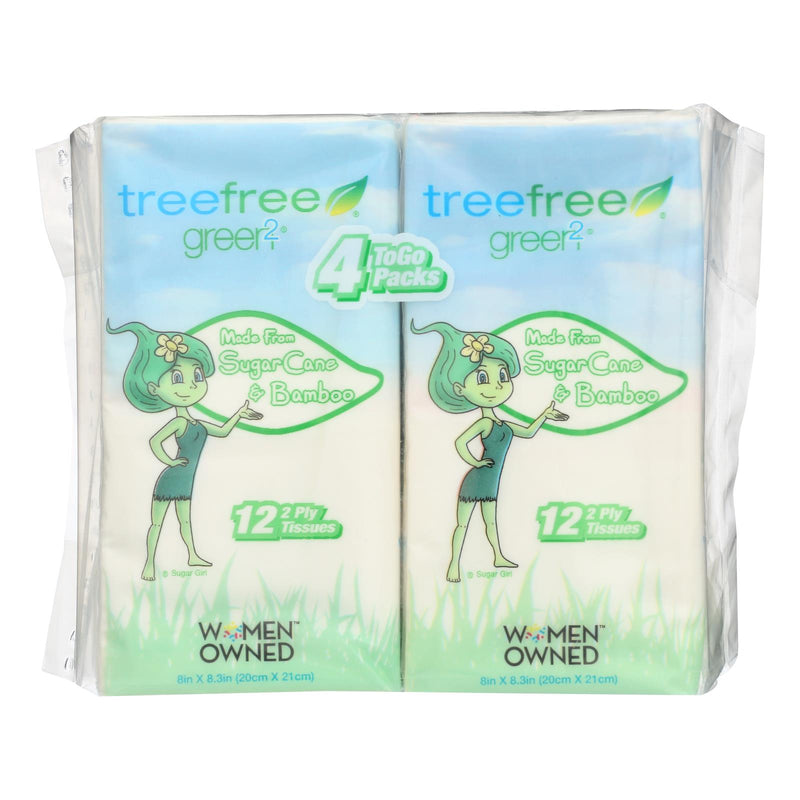 Green 2 Facial Tissue (Pack of 24 - 4pk Tree Fr, 4 Ct.) - Cozy Farm 