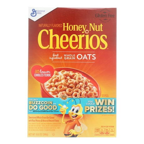 Cheerios Honey Nut Cereal (Pack of 12 - 10.8 Oz) by General Mills - Cozy Farm 