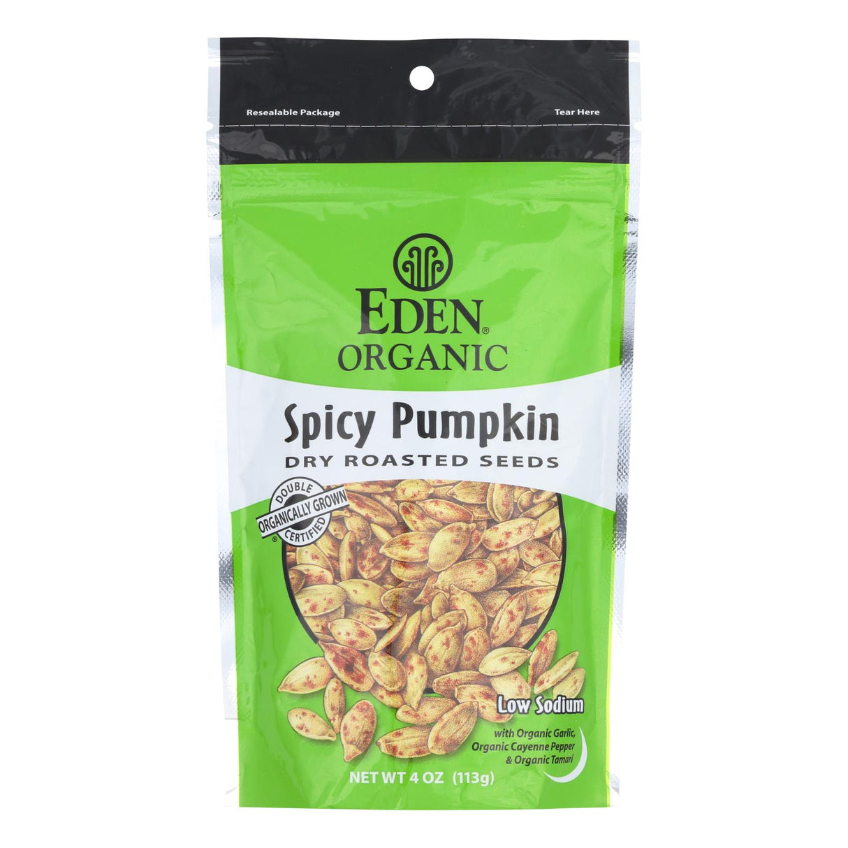 Eden Organic Spicy Dry Roasted Pumpkin Seeds - 4 Oz - Cozy Farm 