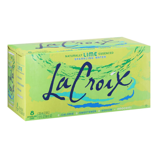 Lacroix Sparkling Water - Lime - 12 Fl Oz. - Case of 3 - Cozy Farm 