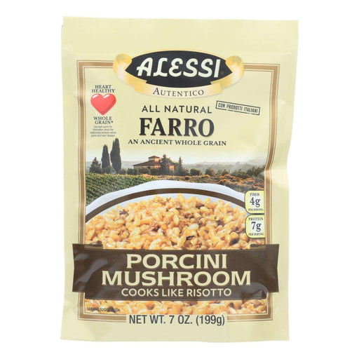 Alessi Organic Farro with Porcini Mushrooms (Pack of 6 - 7 Oz. Each) - Cozy Farm 