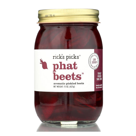 Rick's Picks Phat Beets Pickles - Case of 6 - 15 Ounce Jars - Cozy Farm 