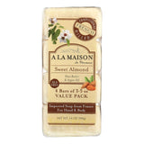A La Maison Sweet Almond Nourishing Bar Soap (Pack of 4/3.5 Oz.) - Cozy Farm 