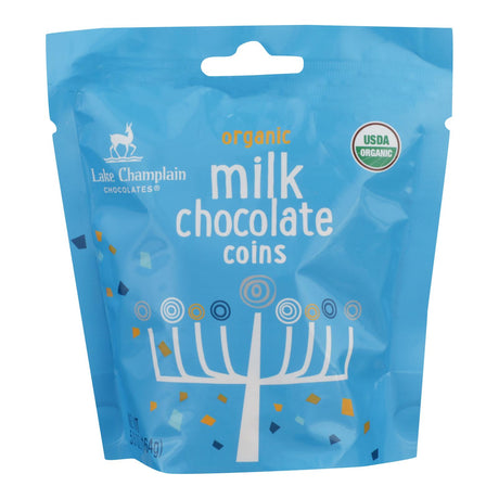 Lake Champlain Chocolates 5.8 Oz. Milk Chocolate Hanukkah Coin (Pack of 12) - Cozy Farm 
