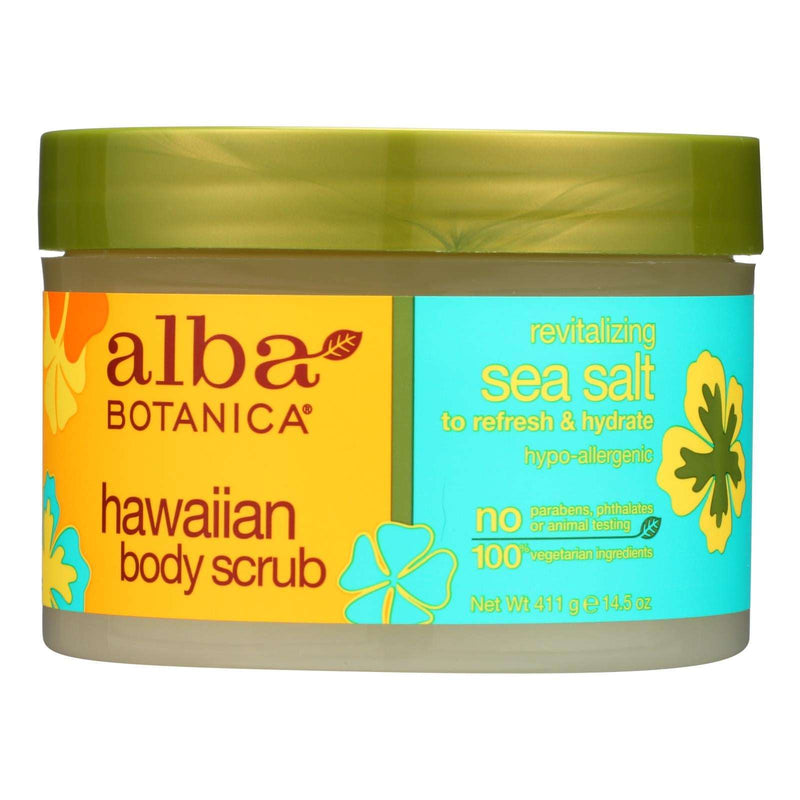 Alba Botanica Hawaiian Sea Salt Exfoliating Body Scrub (14.5 Oz.) - Cozy Farm 