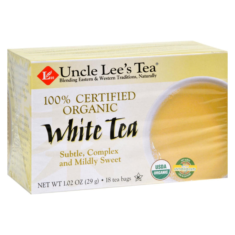 Uncle Lee's Organic White Tea (Pack of 6 - 18 Bags) - Cozy Farm 