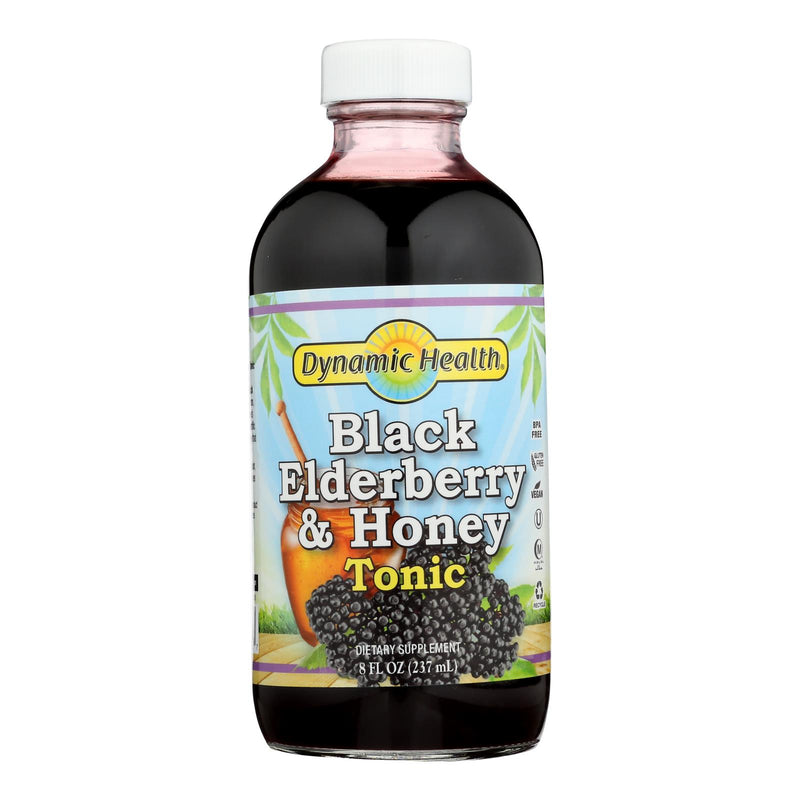 Dynamic Health Black Elderberry Liquid Concentrate (Pack of 8 Fl Oz) - Cozy Farm 