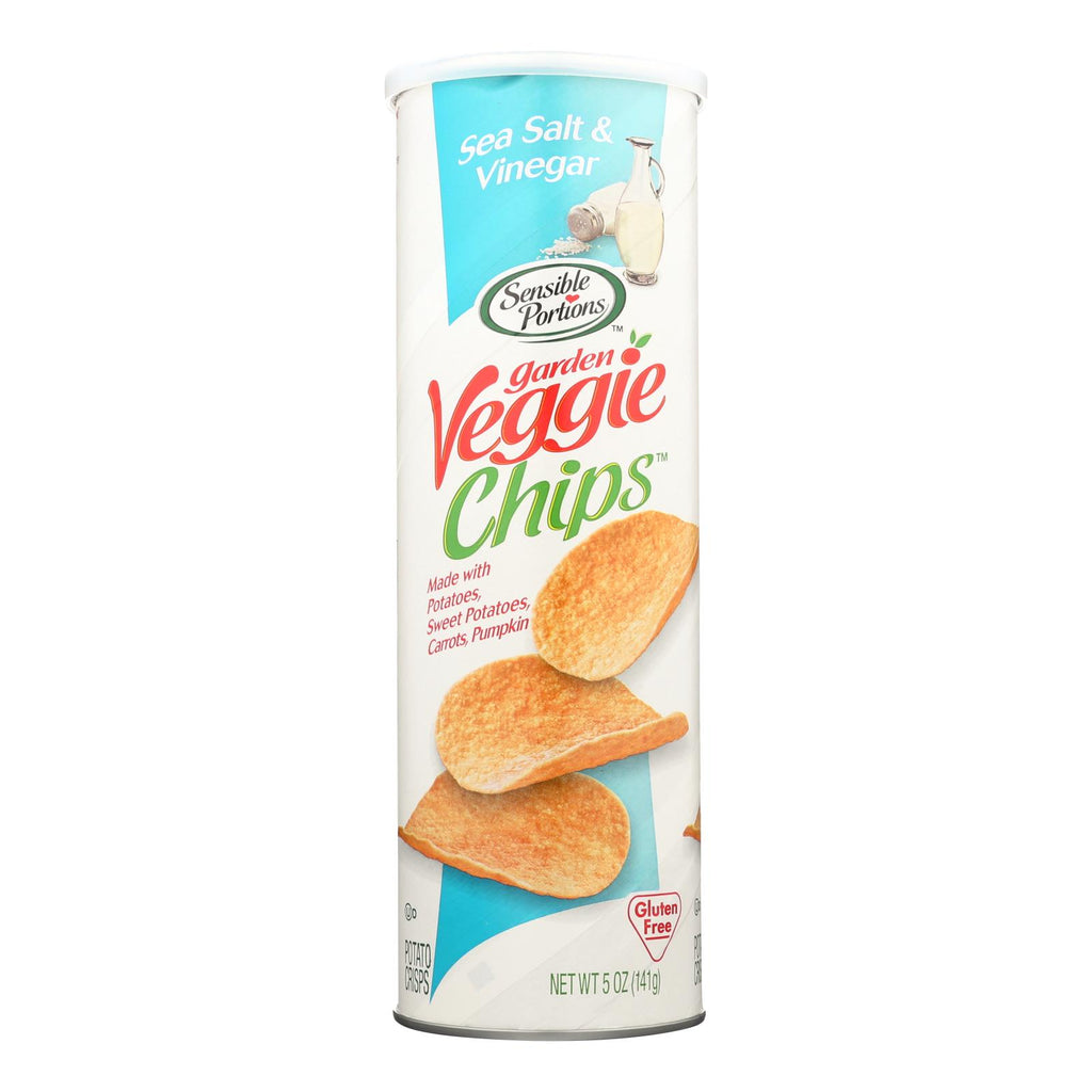 Sensible Portions Sea Salt & Vinegar Garden Veggie Chips (Pack of 12 - 5 Oz.) - Cozy Farm 