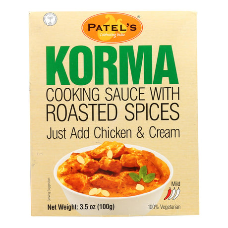 Patel's Korma Cooking Sauce With Roasted Spices - Case Of 4 - 6 Pack - Cozy Farm 