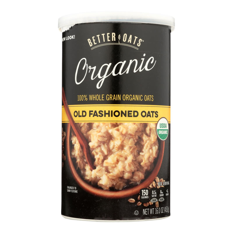 Better Oats Organic Old Fashioned Oatmeal - 16 Oz. (Pack of 12) - Cozy Farm 